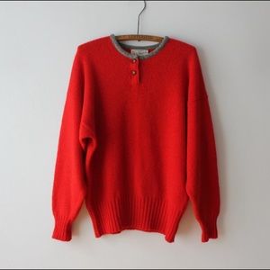 🎈🍄Vintage Red Wool Sweater